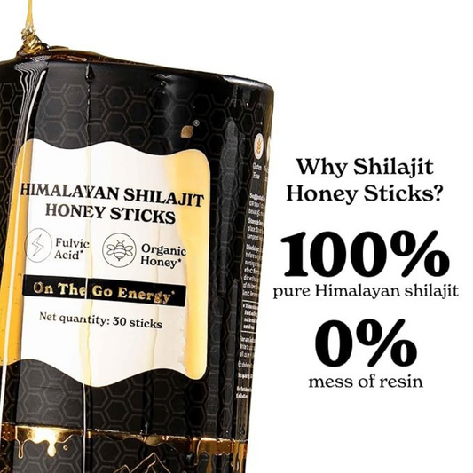 Pure Shilajit Honey Sticks