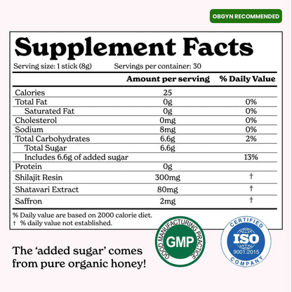 She-Lajit Women’s Vital Honey Sticks