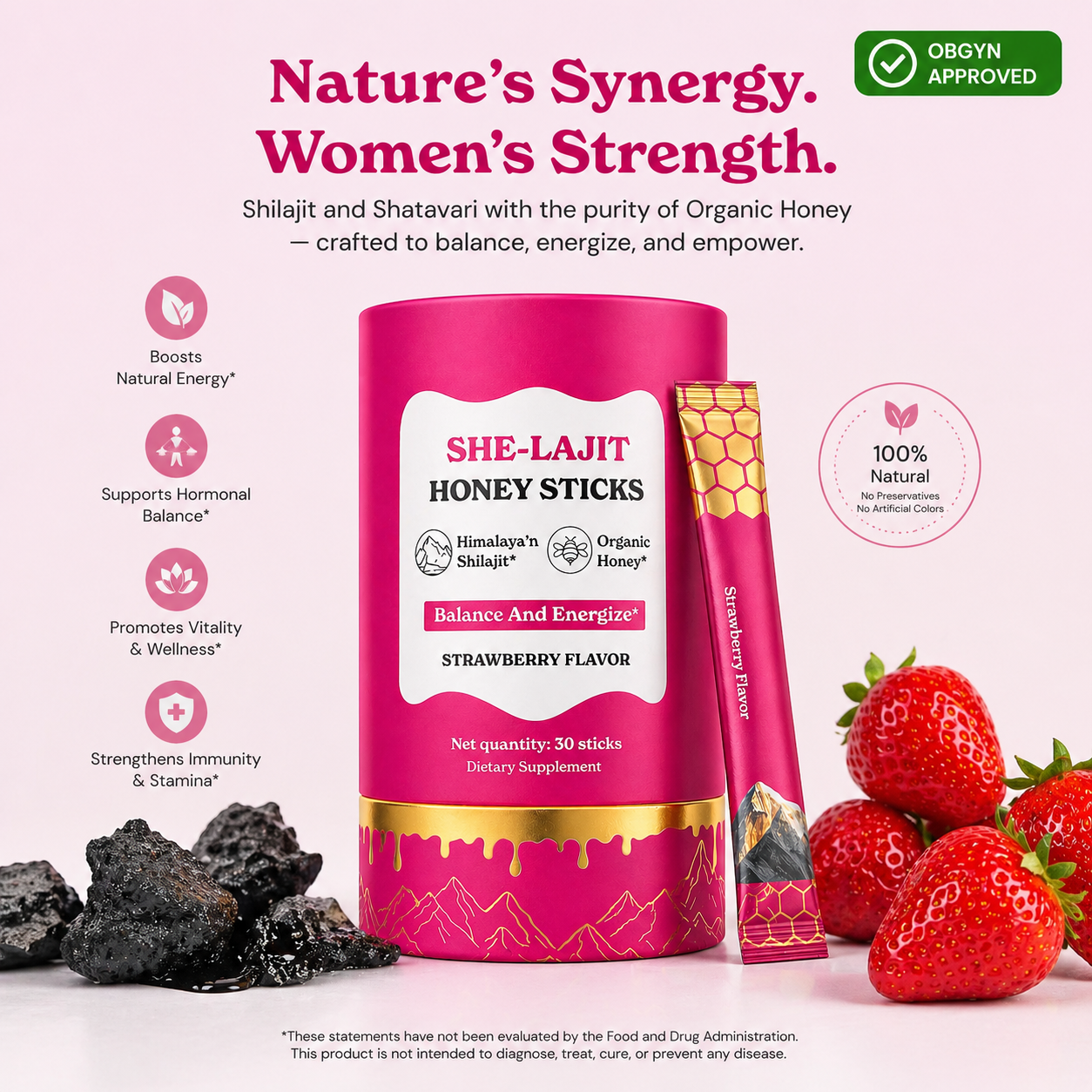 She-Lajit Women’s Vital Honey Sticks